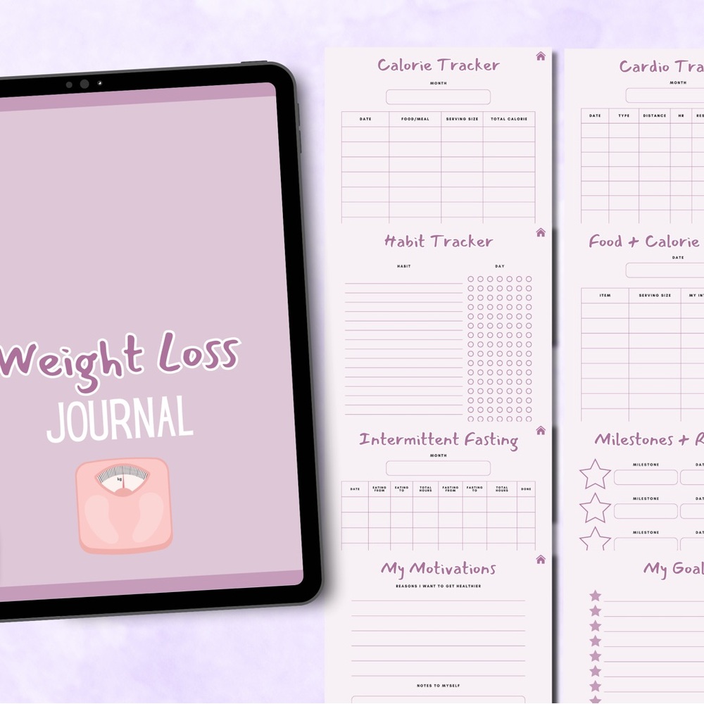 Purple Weight Loss Journal
